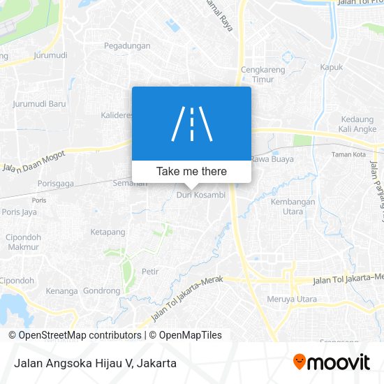 Jalan Angsoka Hijau V map