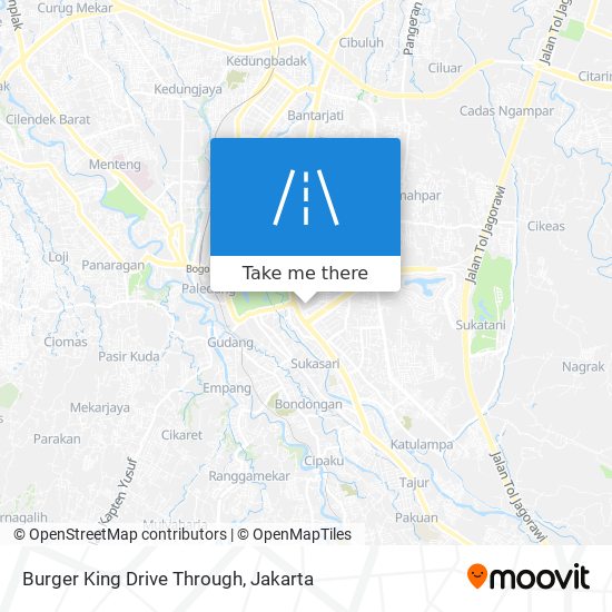 Burger King Drive Through map
