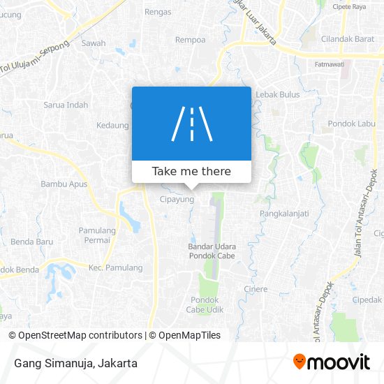 Gang Simanuja map