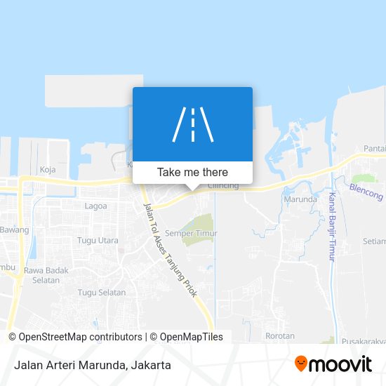 Jalan Arteri Marunda map