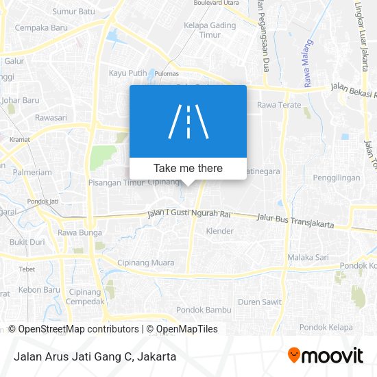 Jalan Arus Jati Gang C map