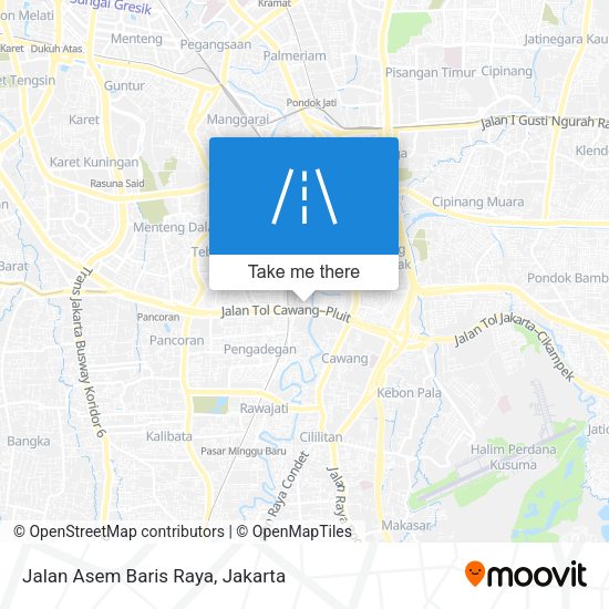 Jalan Asem Baris Raya map