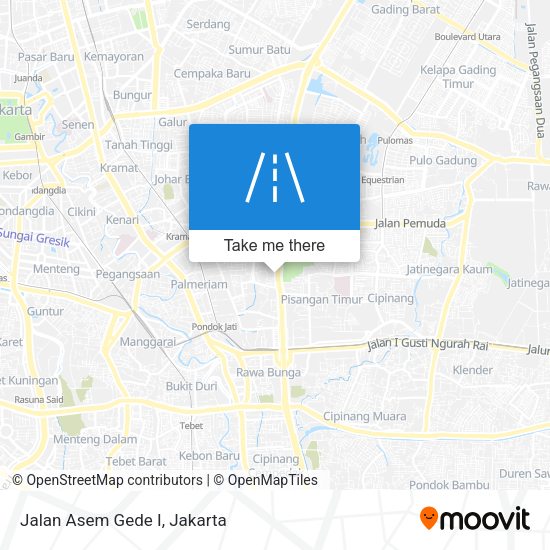 Jalan Asem Gede I map