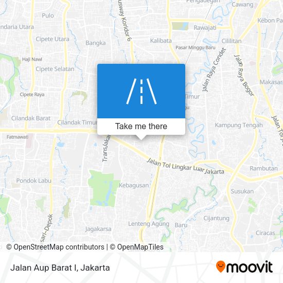 Jalan Aup Barat I map