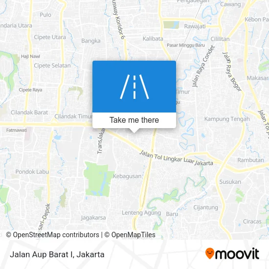 Jalan Aup Barat I map