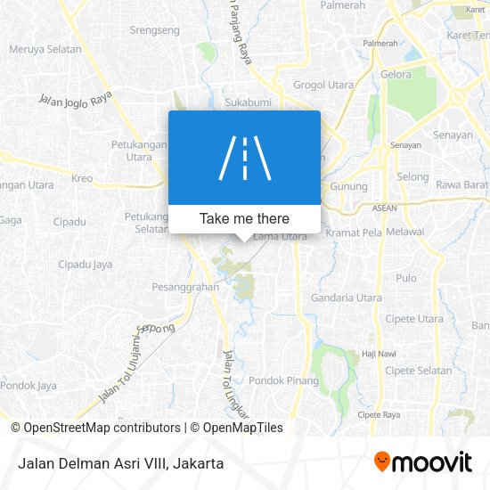 Jalan Delman Asri VIII map