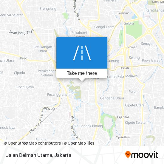 Jalan Delman Utama map