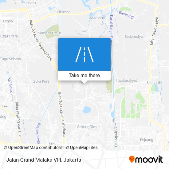 Jalan Grand Malaka VIII map