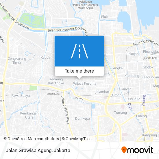 Jalan Grawisa Agung map