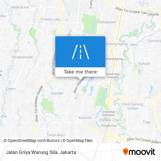 Jalan Griya Warung Sila map