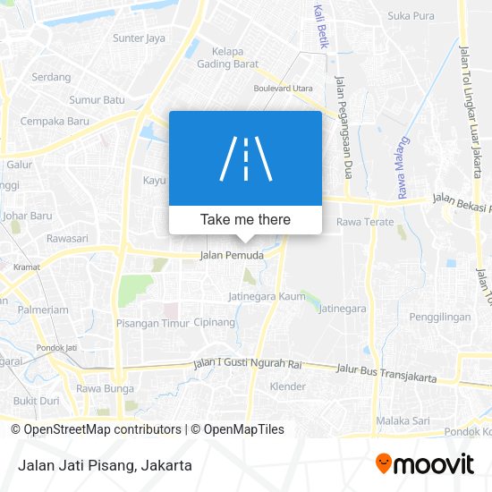 Jalan Jati Pisang map