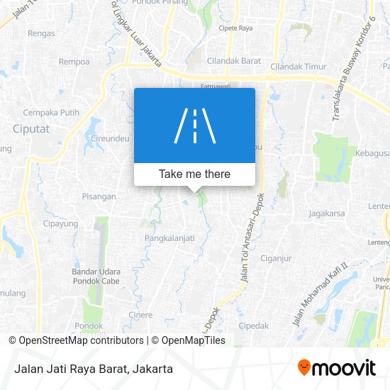 Jalan Jati Raya Barat map