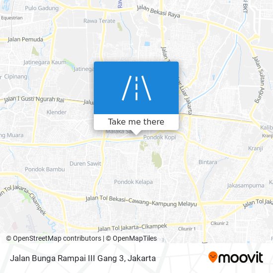 Jalan Bunga Rampai III Gang 3 map