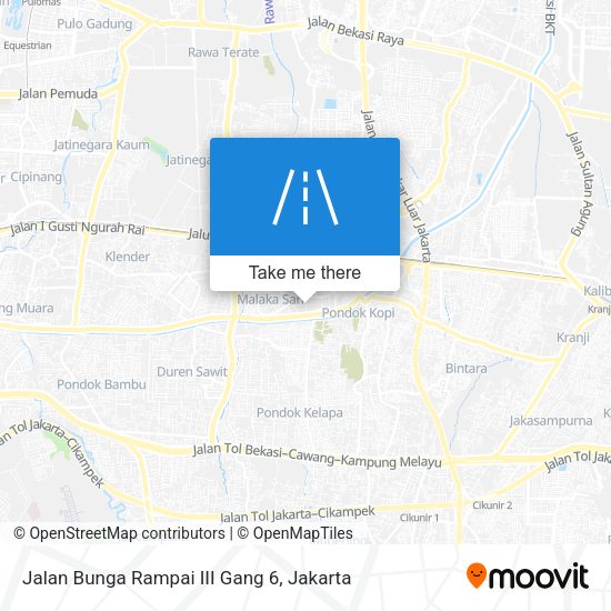 Jalan Bunga Rampai III Gang 6 map