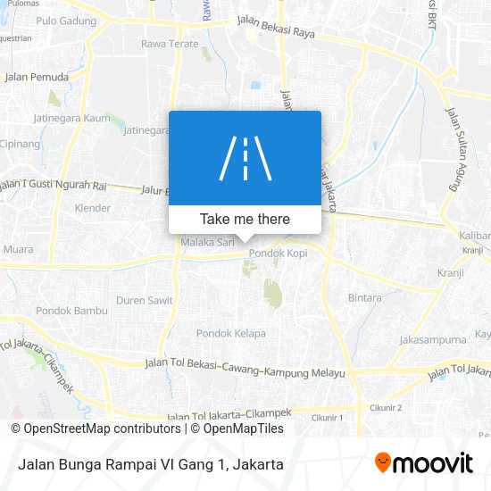 Jalan Bunga Rampai VI Gang 1 map