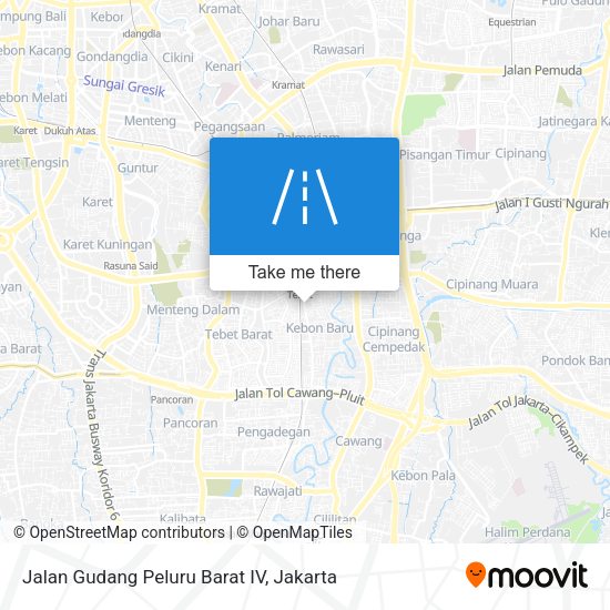 Jalan Gudang Peluru Barat IV map