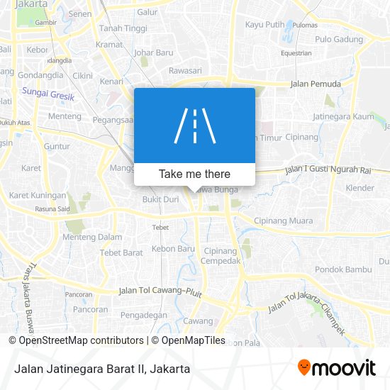Jalan Jatinegara Barat II map