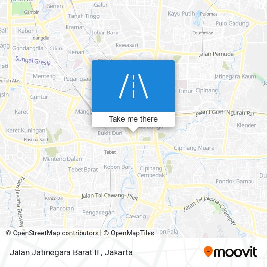 Jalan Jatinegara Barat III map