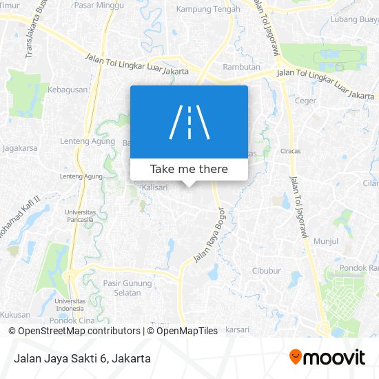 Jalan Jaya Sakti 6 map