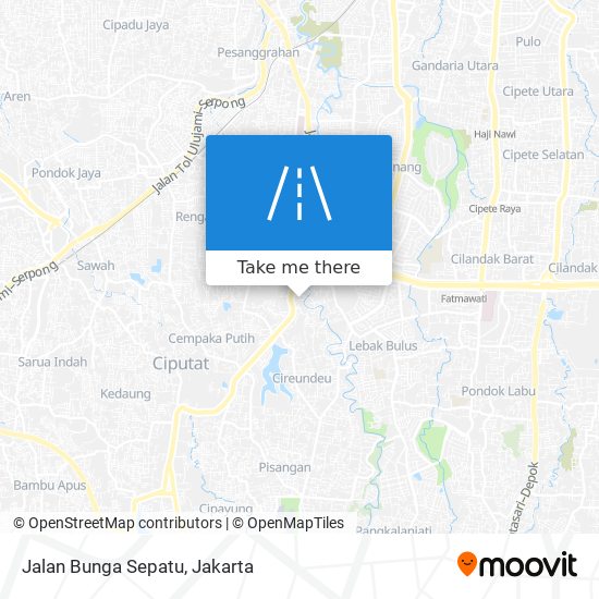 Jalan Bunga Sepatu map