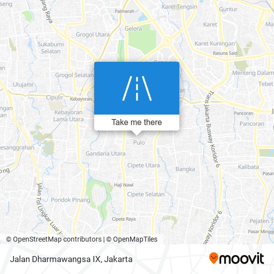 Jalan Dharmawangsa IX map