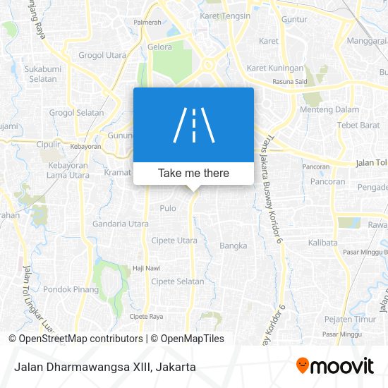 Jalan Dharmawangsa XIII map