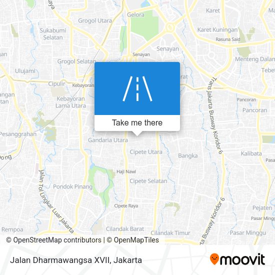 Jalan Dharmawangsa XVII map