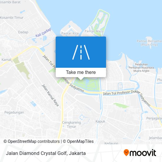 Jalan Diamond Crystal Golf map