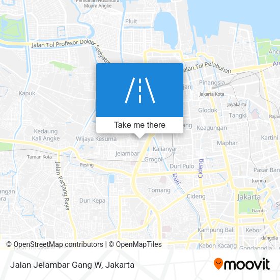 Jalan Jelambar Gang W map