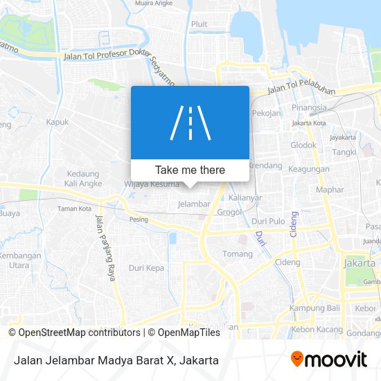 Jalan Jelambar Madya Barat X map