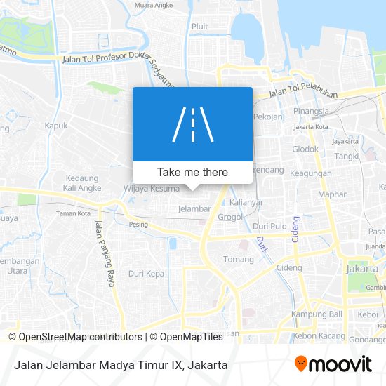 Jalan Jelambar Madya Timur IX map