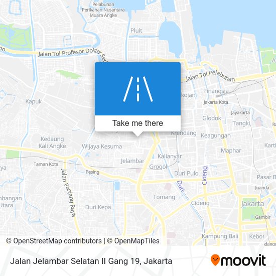 Jalan Jelambar Selatan II Gang 19 map