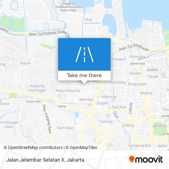 Jalan Jelambar Selatan X map