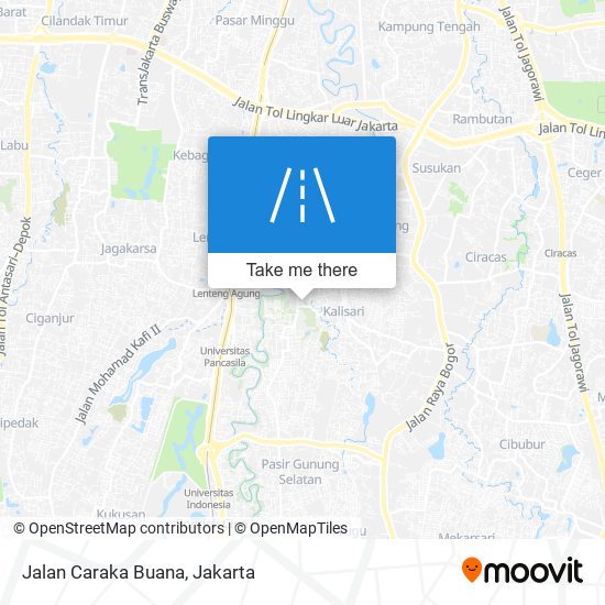 Jalan Caraka Buana map