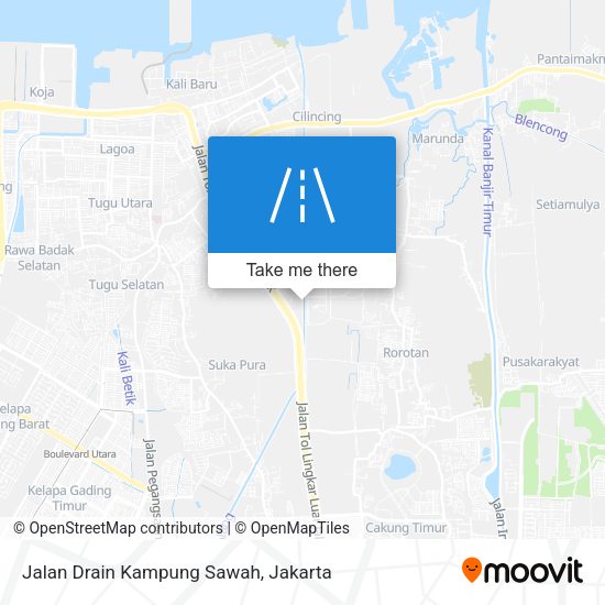 Jalan Drain Kampung Sawah map