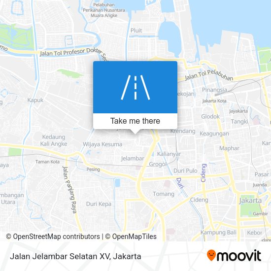 Jalan Jelambar Selatan XV map
