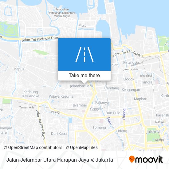 Jalan Jelambar Utara Harapan Jaya V map