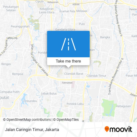 Jalan Caringin Timur map