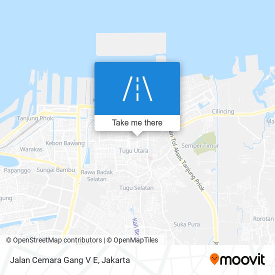 Jalan Cemara Gang V E map