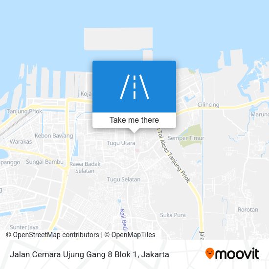 Jalan Cemara Ujung Gang 8 Blok 1 map