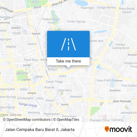 Jalan Cempaka Baru Barat II map