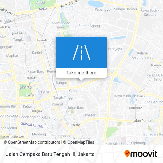 Jalan Cempaka Baru Tengah III map