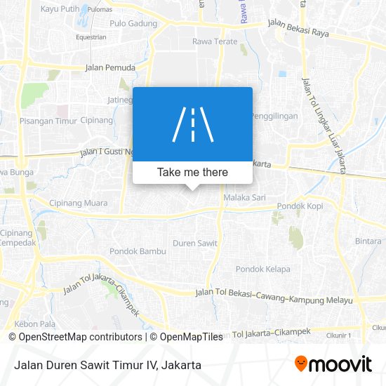 Jalan Duren Sawit Timur IV map