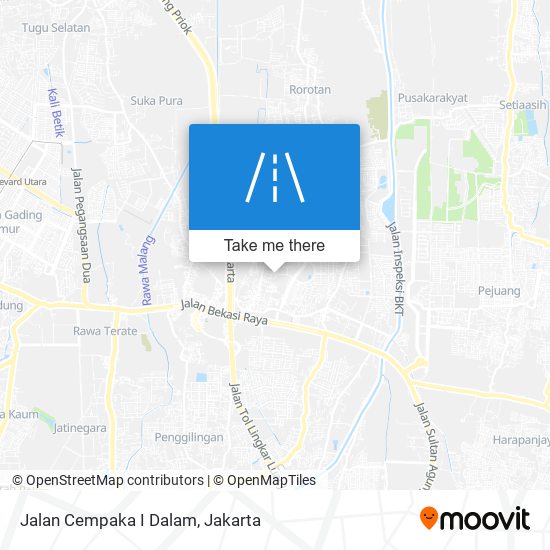 Jalan Cempaka I Dalam map