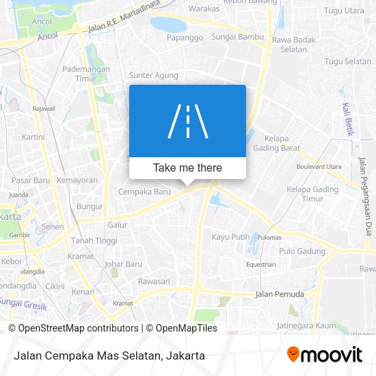 Jalan Cempaka Mas Selatan map