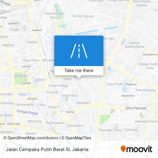 Jalan Cempaka Putih Barat III map