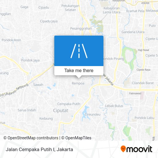 Jalan Cempaka Putih I map