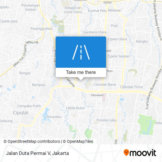 Jalan Duta Permai V map