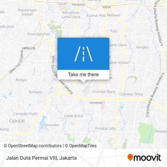 Jalan Duta Permai VIII map
