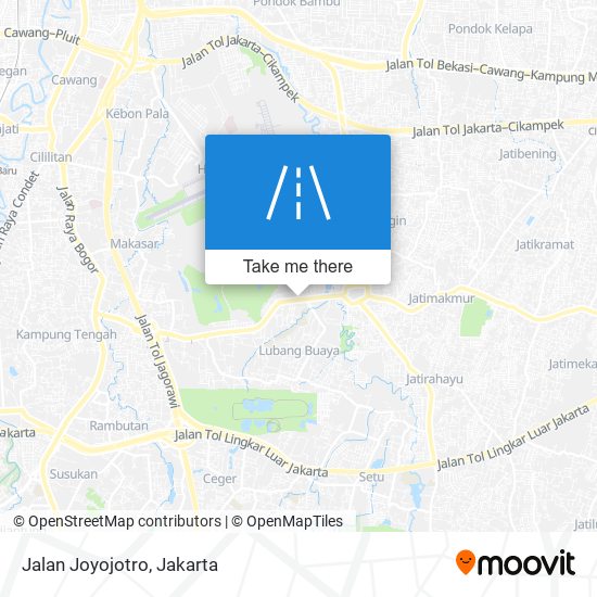 Jalan Joyojotro map